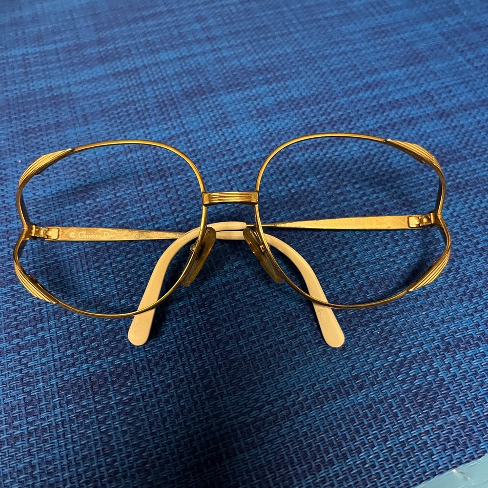 Vintage Christian Dior wire framed glasses